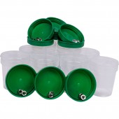 Beker Set 10 Stuks 100 ml met schroefdeksel groen